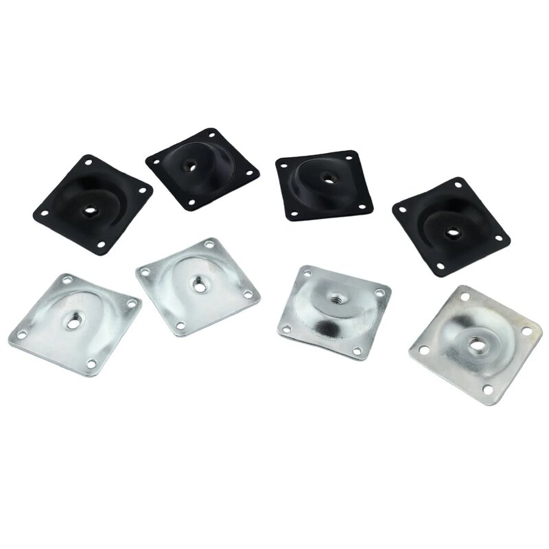 4Pcs Furniture Leg Mounting Attachment Plates Table Seats Chair Sofa Feet Support Hardware Home Cabinet Mounting Bracket 58*58mm