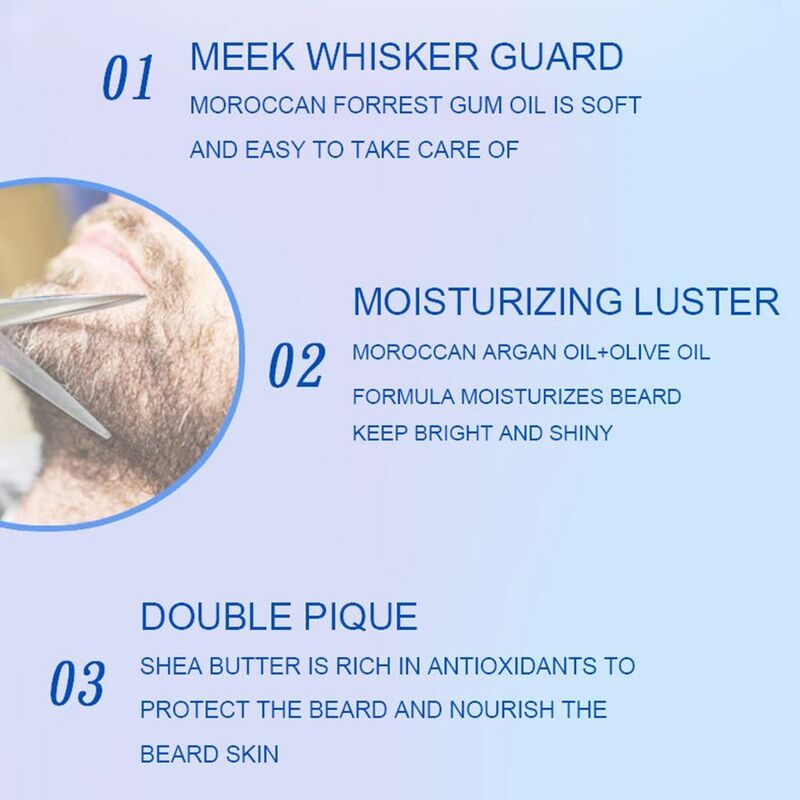 Beeswax Beard Conditioner Thick Beard Smoothing Moisturizing Beard Cream Not Greasy Natural Organic Moustache Wax Beard Care