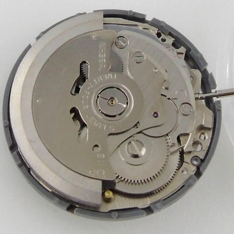 3.8H Originele NH36A Beweging Voor Skx Horloge Mod Seik Vervangende Onderdelen Dubbele Week Kalender Zwart Datewheel Reparatie Tool Kit