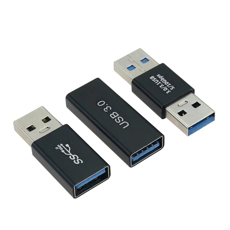 USB 3.0 konektor USB ke adaptor USB 5Gbps Gen1 laki-laki ke perempuan USB Converter SSD kabel HDD Extender USB 3.0 Plug ekstensi