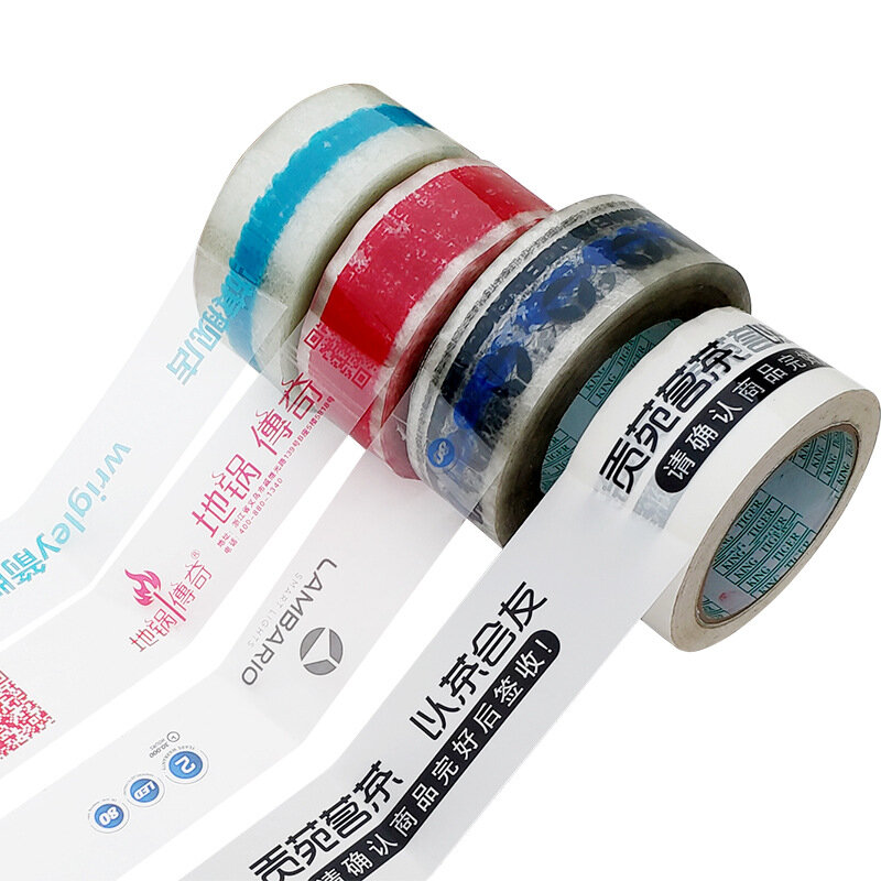 Benutzer definierte, benutzer definierte Logo gedruckt Klebeband Klebeband Klebeband Jumbo Roll Versand Kunststoff Bopp Tape