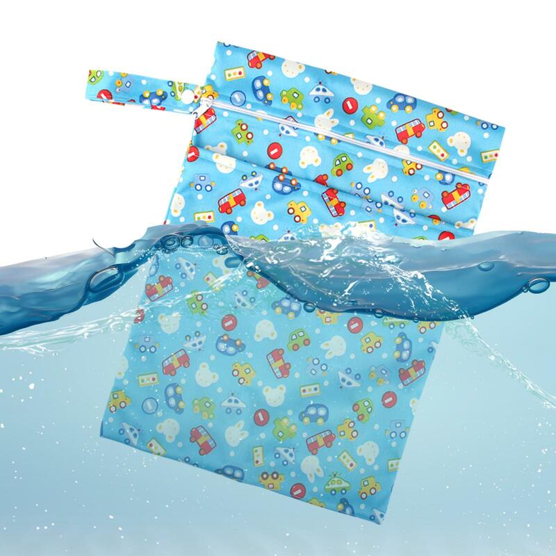 Bolsa de pañales para cochecito de bebé, bolsa de almacenamiento de pañales resistente al agua para guarderías