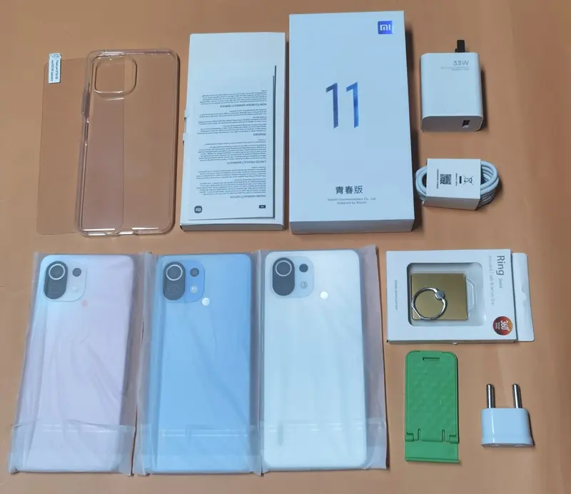 Xiaomi-11 Lite Smartphone, Firmware Global, 5G, Snapdragon 780G, AMOLED de 64MP, Tela Cheia, 90Hz