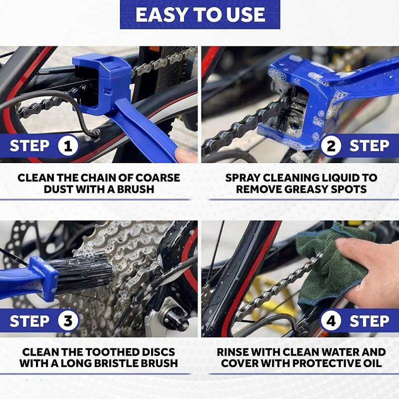 Motorcycle Chain Brush Bicycle Cleaning Brush Cleaning Electric Vehicle Tools Brush Chain Brush Flywheel Brush Washer