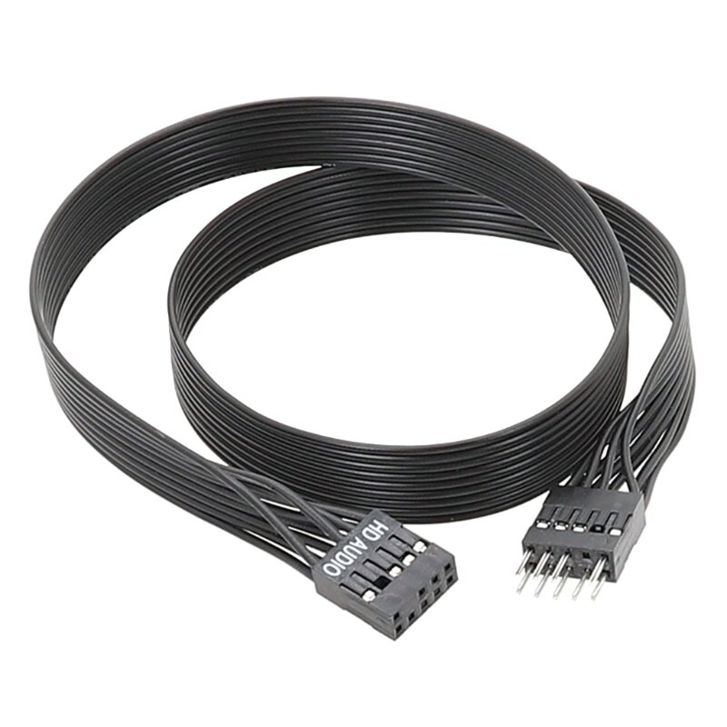 Computer Motherboard Front 9-Pin HDAudio Connector Cable for Desktops Laptop