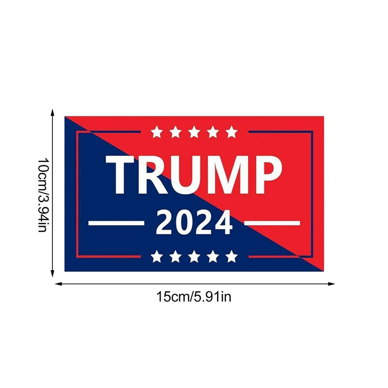 10Pcs 2024 Trump Sticker Maken Amerika Grote Weer Reflecterende Vinyl Funny Bumper Sticker Presidentsverkiezingen Voor Auto Decor
