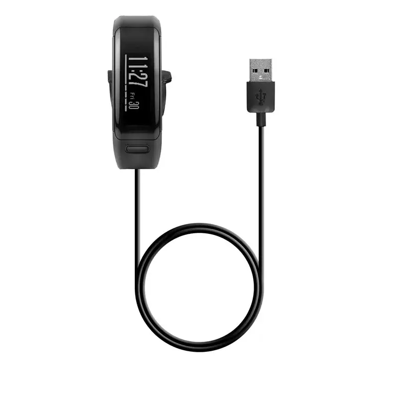 Kabel pengisi daya USB cocok untuk Garmin Vivosmart HR / HR + pendekatan X40 pengisi daya gelang cerdas