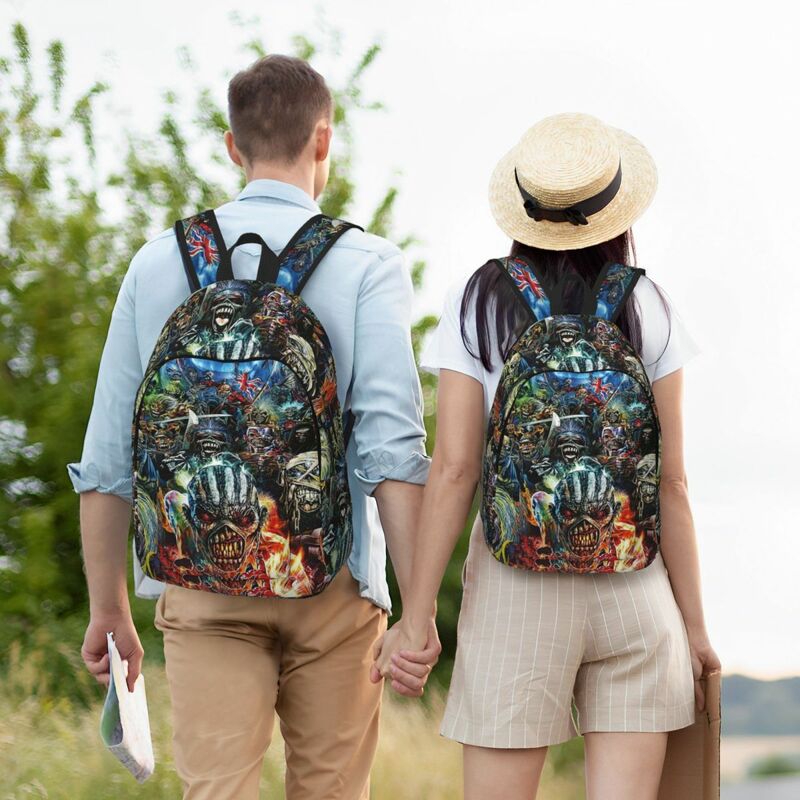 Plecak muzyka rockowa dla mężczyzn kobiet mody studenckiej plecak turystyczny turystyczny plecak szkolny trwały