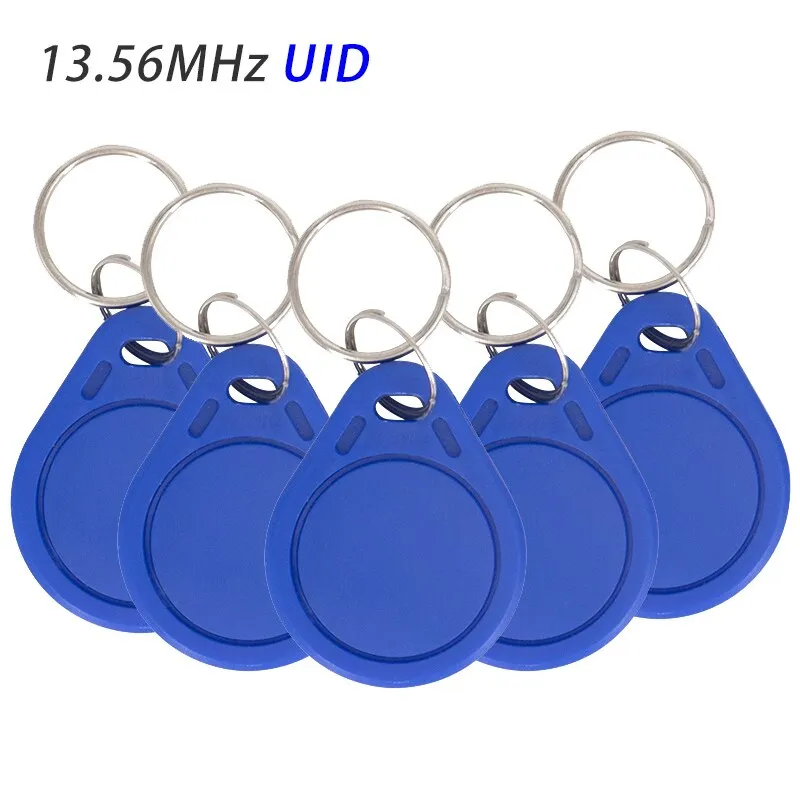 5/10/20PCS 13.56Mhz RFID UID Token Copy Keykobs Changeable Attendance Management UID Clone Keychain Tag For Mif 1k S50 Writable