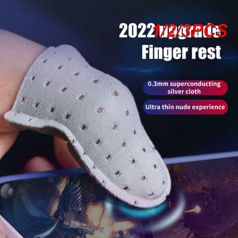 1/2/3PCS Finger Sleeve Gaming Controller for PUBG Mobile Game Finger Covers Breathable Anti Sweat Skid Screen Fingertip Gloves