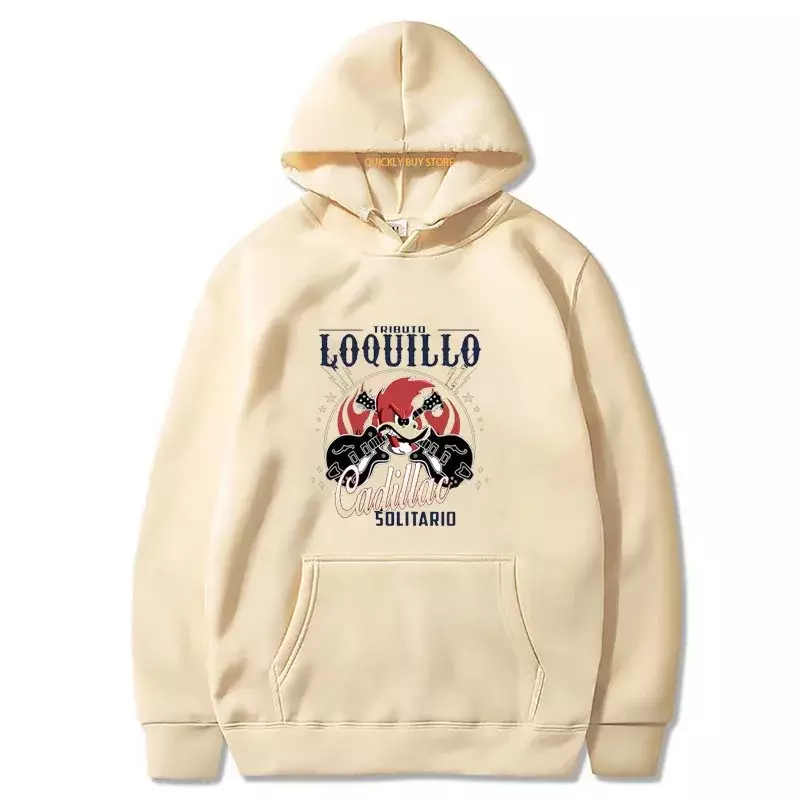 Loquillo Theme Hooded Sweatshirt for Men, Essentials Hoodie, Y2K Vestuário, Novo