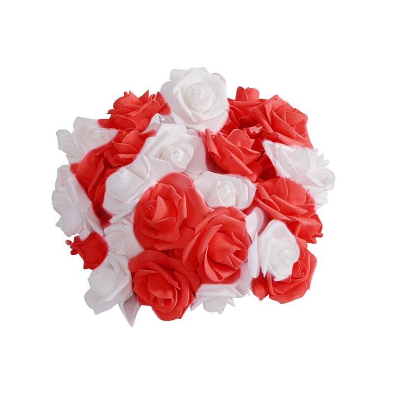 Guirxiété lumineuse LED en forme de rose, 300cm, bouquet de fleurs artificielles, décorations pour fête des mères, anniversaire, fête de Léon