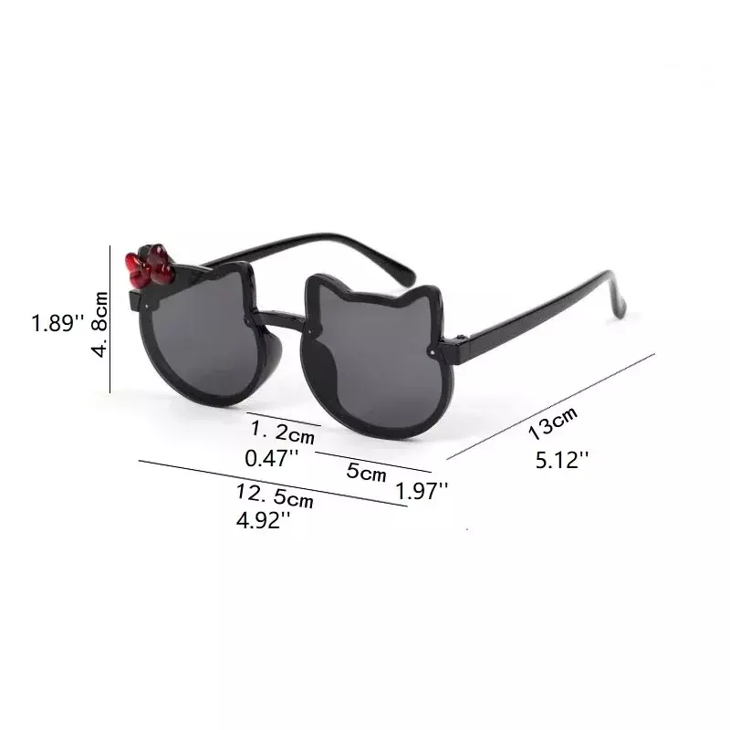 Летние солнцезащитные очки без оправы для девочек и мальчиков, 2024