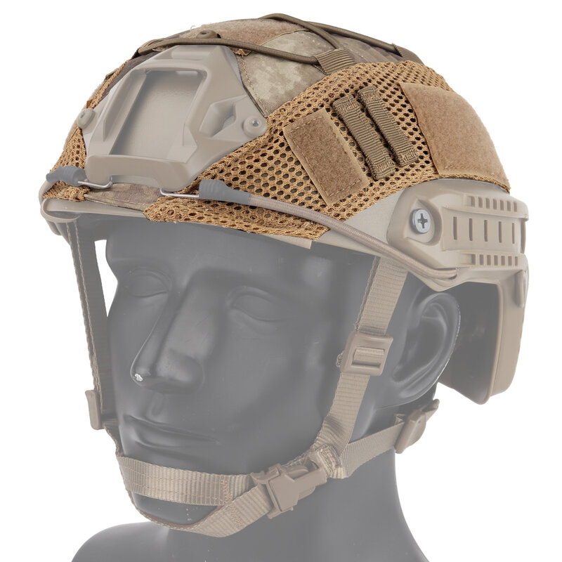 タクティカルヘルメットカバー迷彩ヘルメットヘッドドレス弾性コード軍事エアガンペイントボールヘルメットアクセサリー