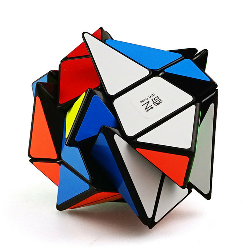 Qiyi-Cubo de velocidad mágico sin pegatinas, juguetes Fidget profesionales, eje QIYI 3x3, Cubo mágico, rompecabezas