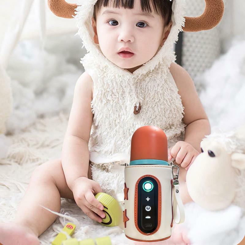 Effizienter Baby flaschen wärmer Universal-Digital anzeige Still flaschen heizung tragbarer Babymilch-Wärme halter für Reisen im Freien