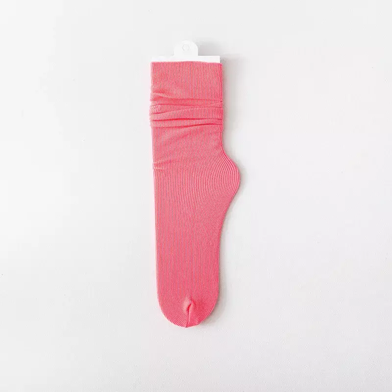 Cotton socks Children's Korean version of long tube long  women's socks pure color men's socks