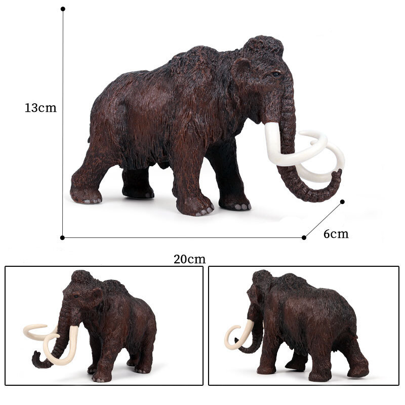 Figuritas de Behemoth prehistóricos simuladas, juguetes de figuras de animales, colección de figuras de acción de Diprotodon de mamut de organismo extinto, juguete para niños