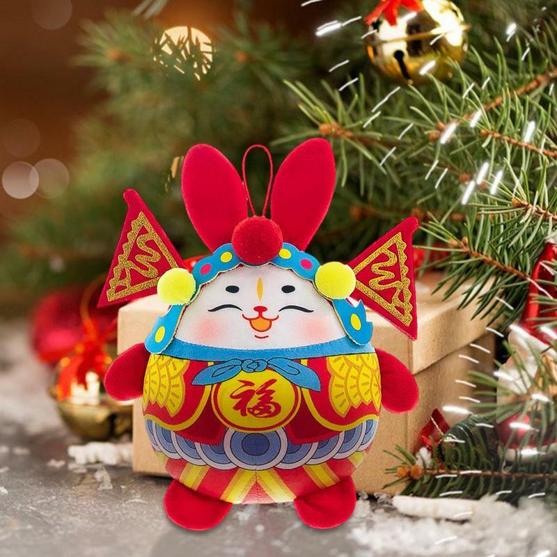 Boneca de pelúcia mascote estilo chinês, boneca recheada do zodíaco, brinquedos ano novo 2023