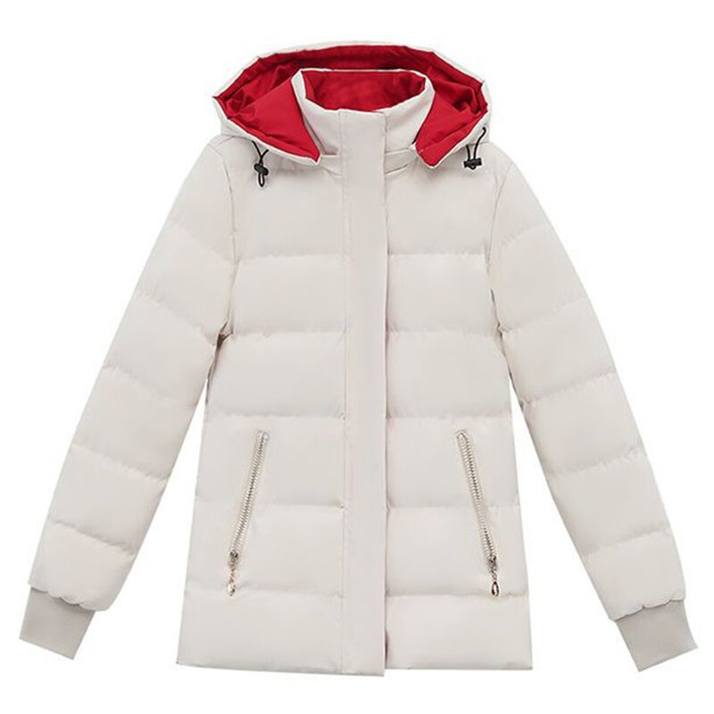 Women Winter Jacket 2023 New Velvet Cotton Padded Jacket Female Detachable Hooded Parkas Warm Cotton Coat Short Jacket Outerwear