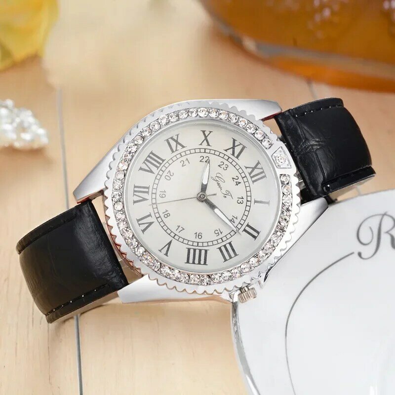 女性のための新しいデザインのクリエイティブなローマンスケールファッション腕時計
