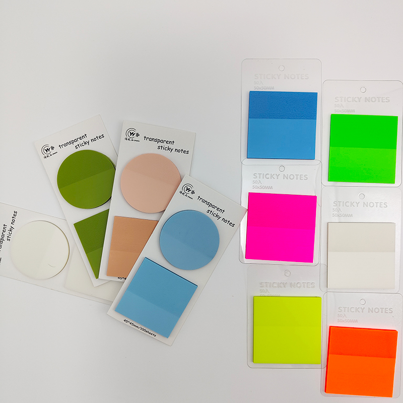 KindFuny-Sticky Notes Scrapes Adesivos, Transparente Note Pads, Clear Notepad, Papelaria Escolar, Material de Escritório, 700 Folhas