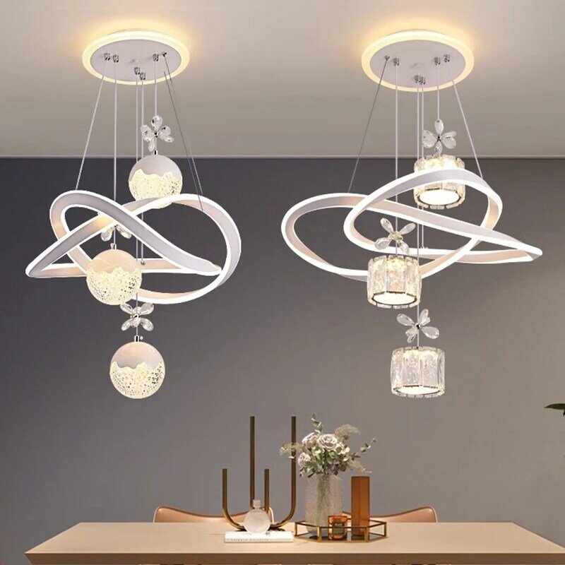 Moderne Eetzaal Hanglampen Binnenverlichting Plafondlamp Hanglamp Led Kroonluchter Decoratieve Binnenverlichting