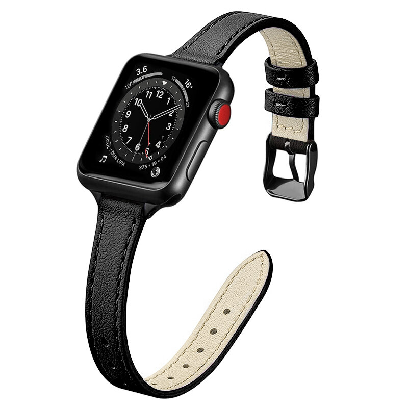 Hohe qualität Leder schleife Armband Gürtel Band für Apple Uhr 6 SE 5 4 42MM 38MM 44MM 40MM Strap für iWatch 6 5 4 Armband