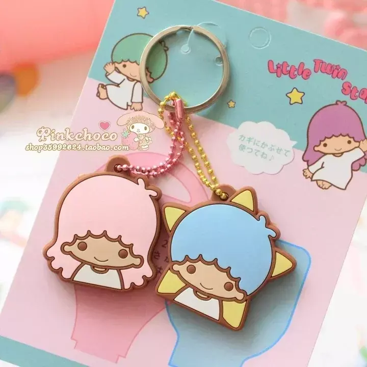 Sanurgente-Porte-clés en silicone My Melody Hello Kitty, porte-clés Dust Verde, porte-clés de dessin animé Kawaii, cadeau pour enfants