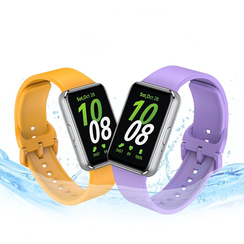 IPANWEY gelang silikon Samsung Galaxy Fit 3, jam tangan olahraga tahan air mudah diganti tali jam untuk Galaxy Fit 3