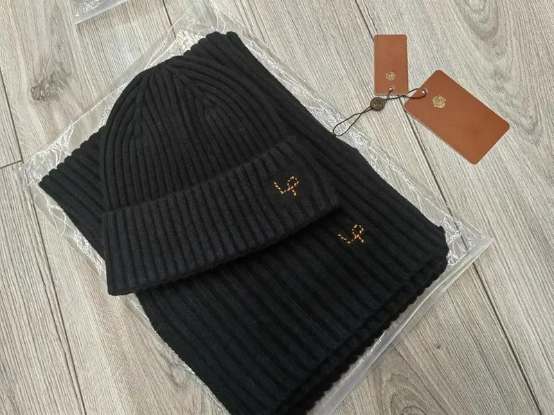 SIJITONGDA-Conjunto de chapéu e cachecol quente masculino, conforto e elasticidade, alta qualidade, novo, outono e inverno, 2020