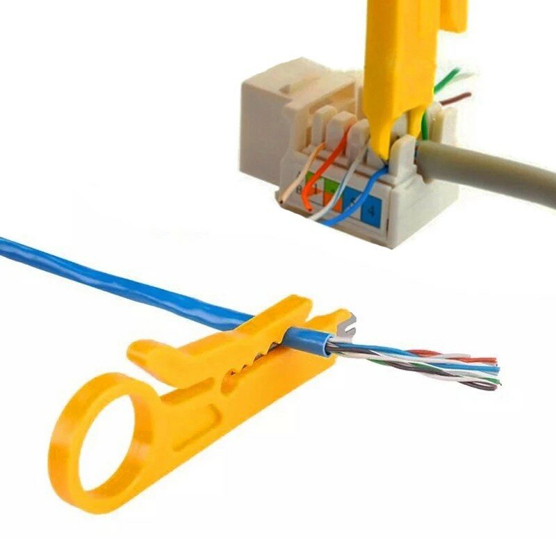 Dénudeur de fil électrique à paire torsadée, connecteurs de coupe-fil, simple à utiliser, directions de données UTP/STP, 1 pièce