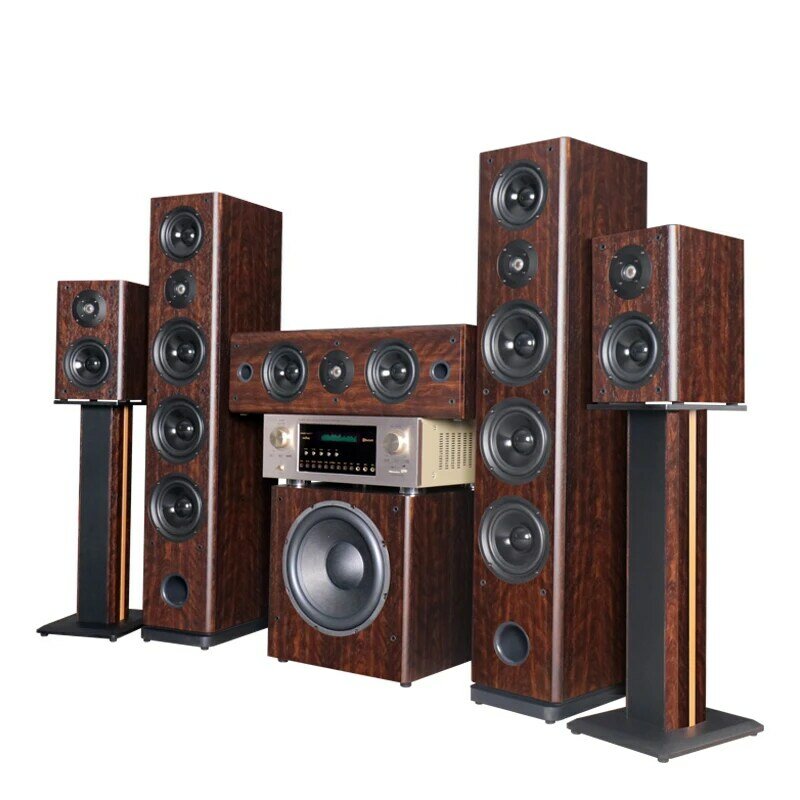 Little Cyclone 2 USB SD FM Wooden bass wireless optical co-axial Hometheater System Subwoofer Speaker 7.1 Home Theater