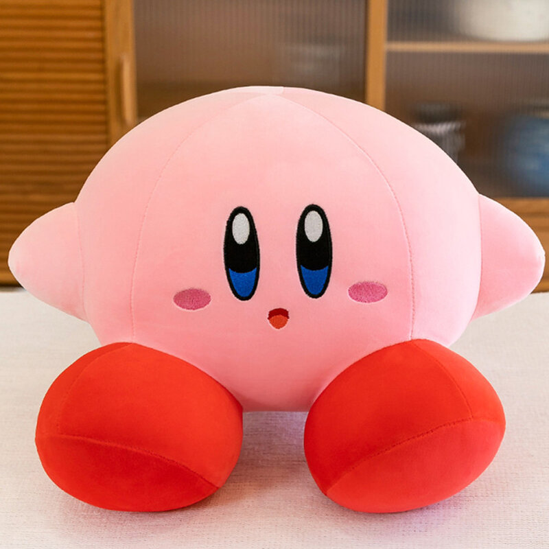 Muñeco de peluche de estrella de Anime Kirby, muñeco de peluche suave, almohada Rosa esponjosa, decoración de habitación, regalo para niños