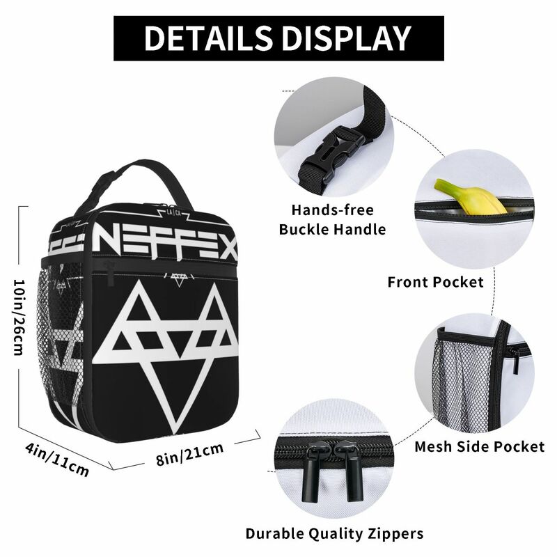 Anefex-白い磁器のランチバッグ,オックスフォード生地のロゴが付いた小さなバッグ,モダン,旅行,誕生日プレゼント