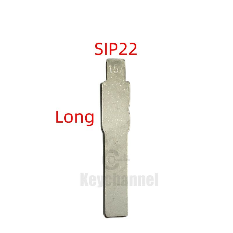 Keychannel 5/10 pçs sip22 chave em branco universal carro chave lâmina 157 # kd chave em branco chave remota de reposição para kd keydiy xhorse vvdi para fiat