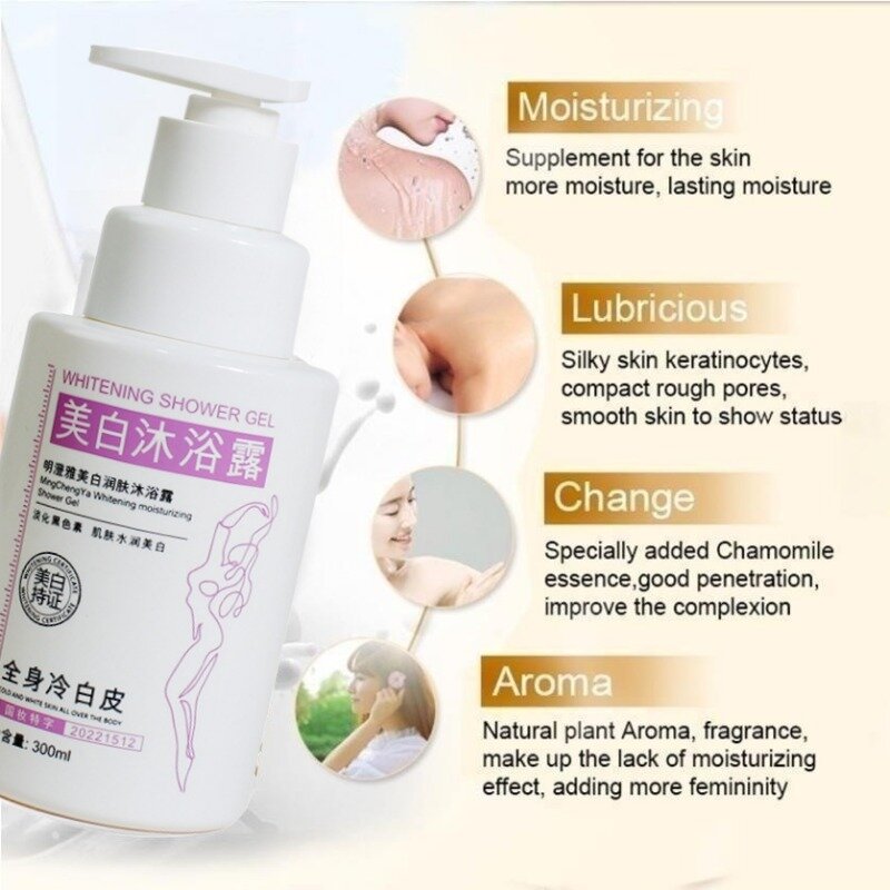 Niacinamide Whitening Body Wash Moisturizing Fragrance Shower Gel Hydrating Skin Whitening Cream Bath and Body Works