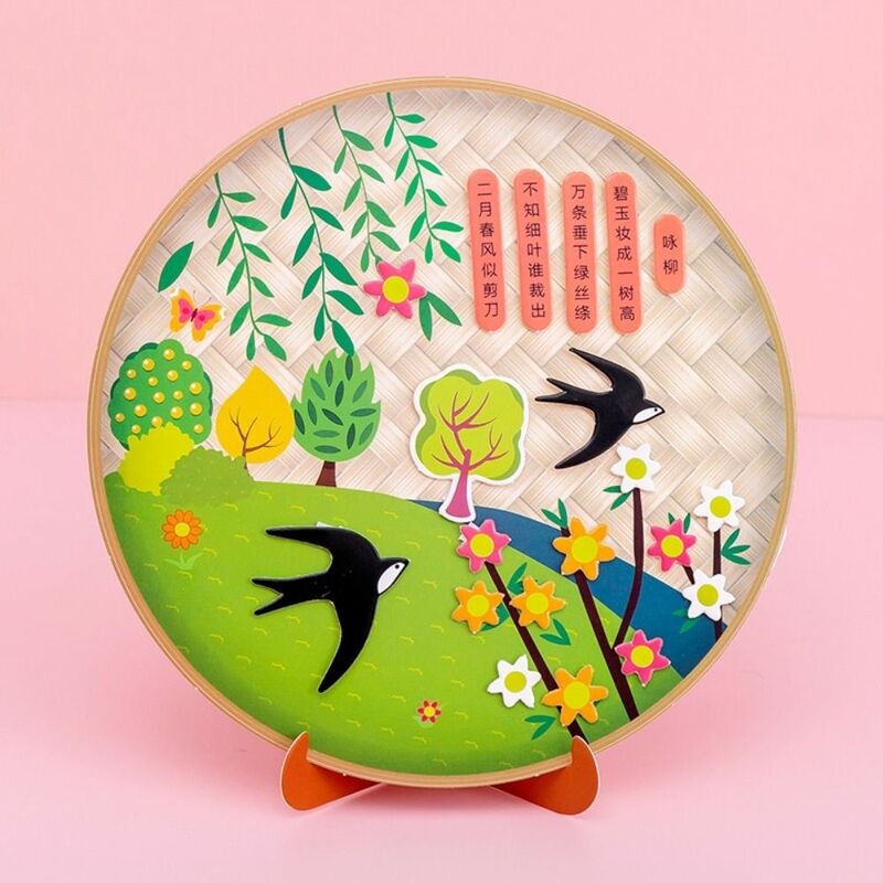 Cartone animato creativo Kawaii antico cinese ornamenti di poesia cultura cinese scuola materna artigianato materiale fatto a mano artigianato artistico giocattolo fai da te