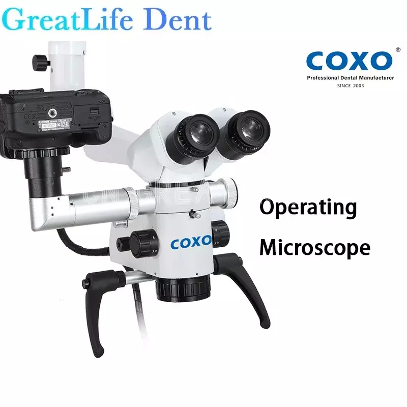 GreatLife-C-CLEAR-1 Deluxe Pacote Coxo Dental Operação Microscópio, Microscópio Dental Microscópio Operacional Cirúrgico
