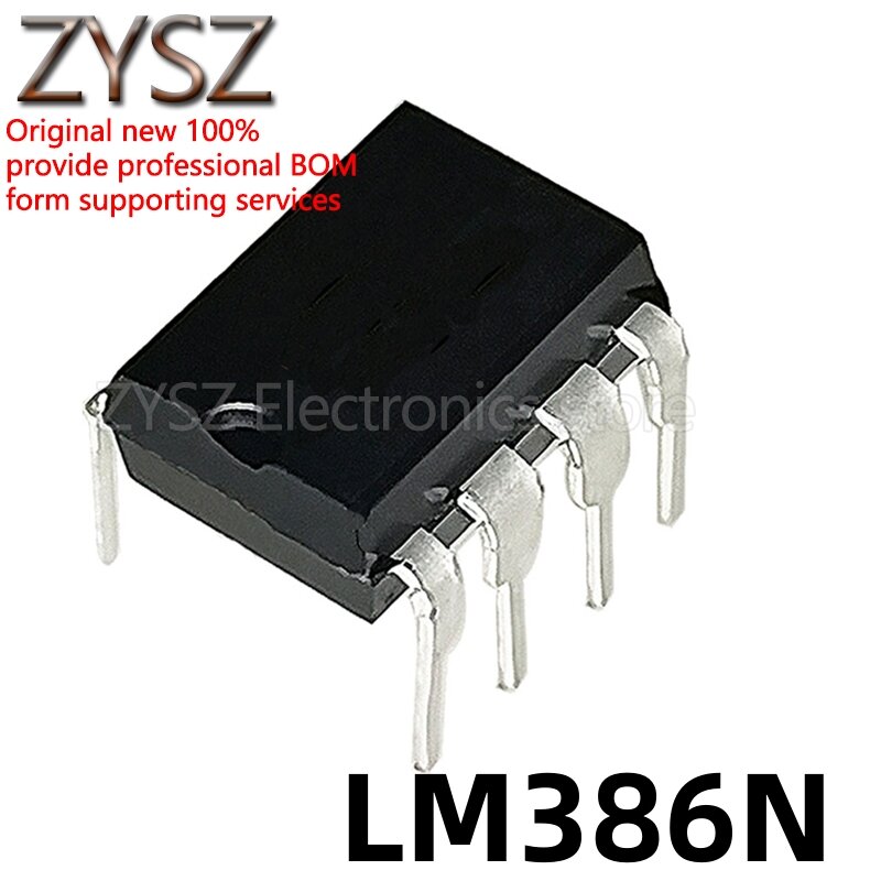 1 pces lm386 LM386N-1 amplificador de operação/amplificador de áudio lm386n em linha dip8