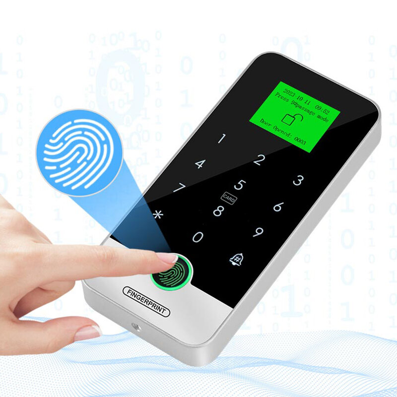 Bluetooth Tuya App Slimme Vingerafdruk Rfid Toegangscontrole Toetsenbord Touch Ip65 Waterdicht 13.56Mhz Deuropener Sleutelloos Slotsysteem