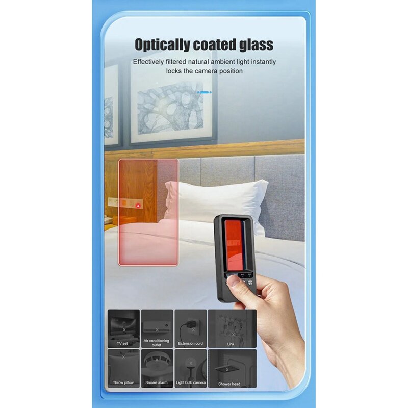 Infrared Ray Anti Candid  With Optical Filter Glass Hotel Privacy Protection Door Window Monitoring Easy To Use