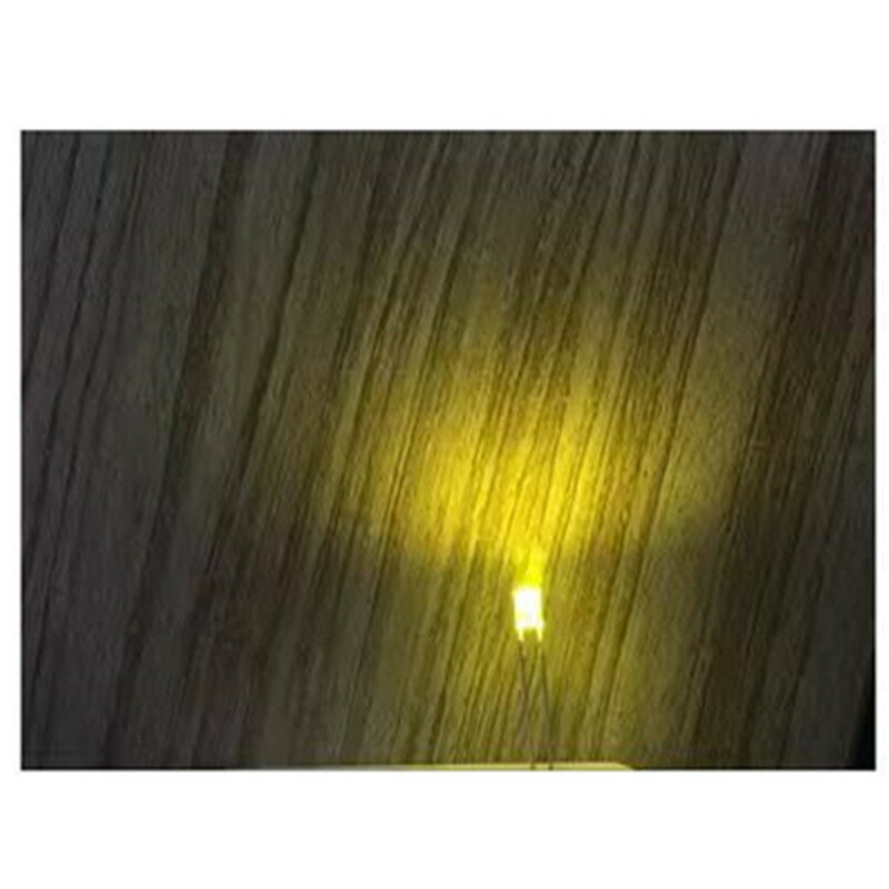 20 buah dioda pemancar cahaya LED, 2*3*4 lampu kuning lemon 2x3x4 emas 3 v234 persegi astigmatisme