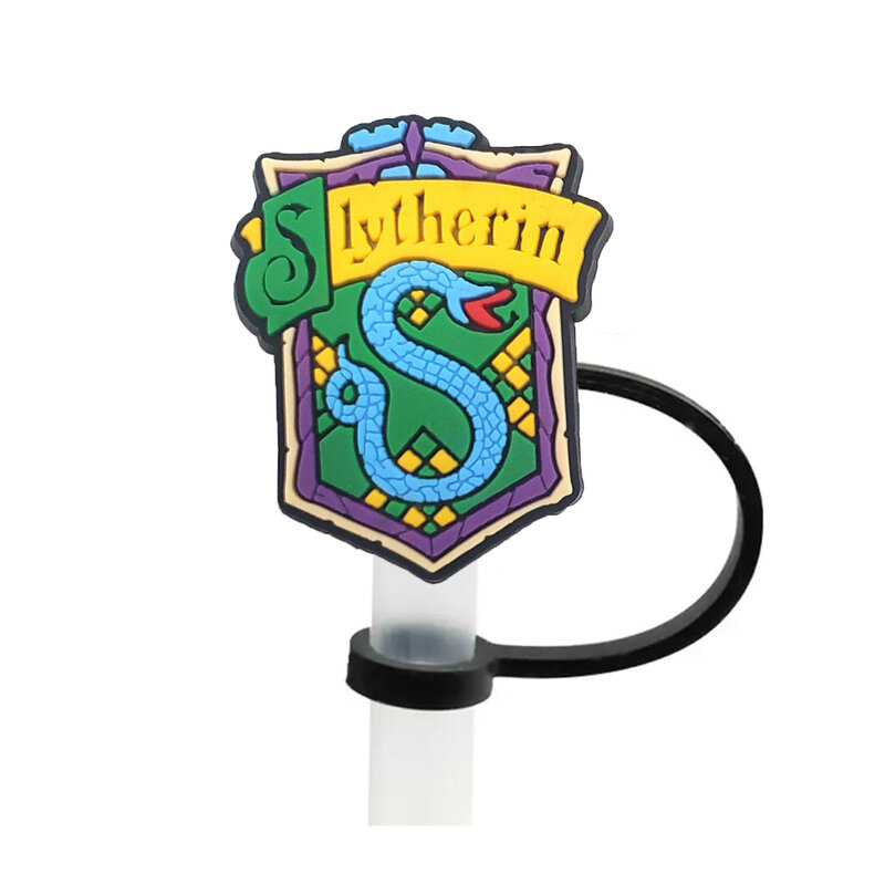 Популярные игрушки, соломенная крышка в стиле Гарри Поттера, 10 мм, соломенная заглушка для напитков, многоразовая, брызгозащищенная, подходящая чашка, Соломенная шляпка, подвеска с Шармами