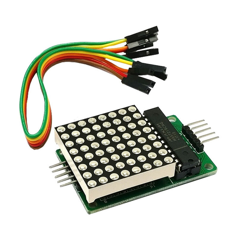Led-anzeige MAX7219 Dot Led Matrix Modul 8*8 MCU Control Module Für Arduino 5V Interface Modul 8x8 Ausgang Eingang Gemeinsame Kathode
