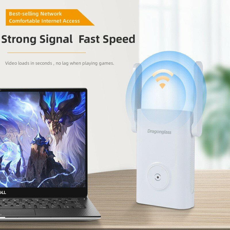DragonGlass New Asge1 5G WiFi Repeater Wifi Amplifier Sinyal Wifi Extender Jaringan Wi Fi Booster 1200Mbps 5 Ghz Expander
