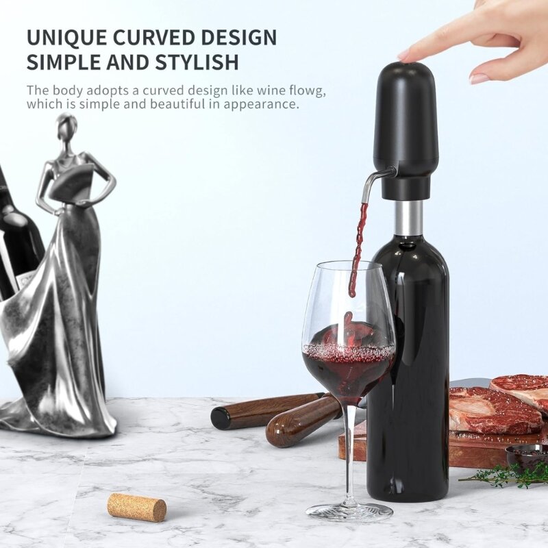 Botol Anggur Penuang Anggur Listrik Bahan ABS Alat Anggur Hadiah untuk Pecinta Anggur Dropship Baru