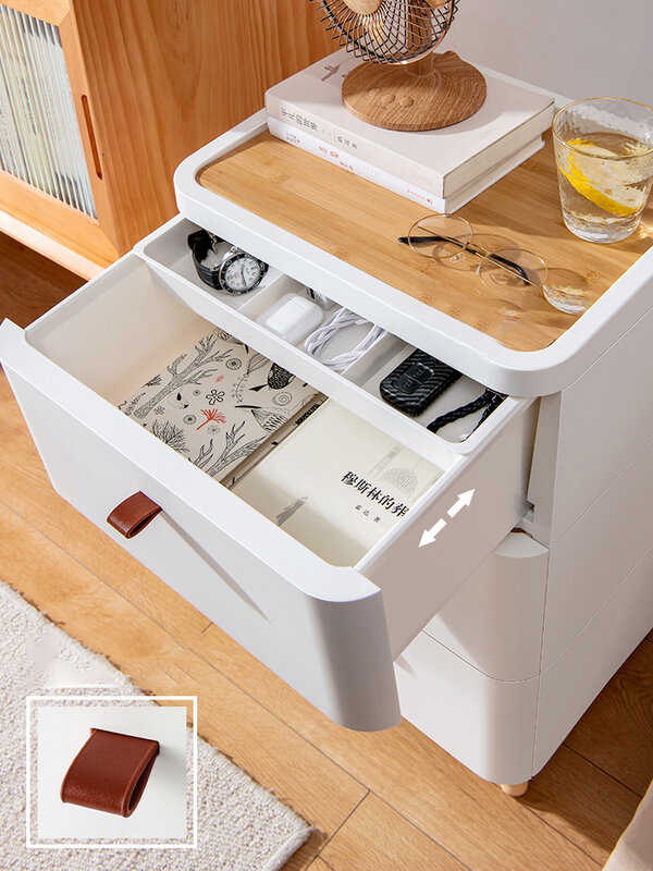 Nordic Household Storage Drawer Cabinet Nightstand Toilet Lockers Multilayer Shelf Tea Table Side Cabinet Living Room Furniture