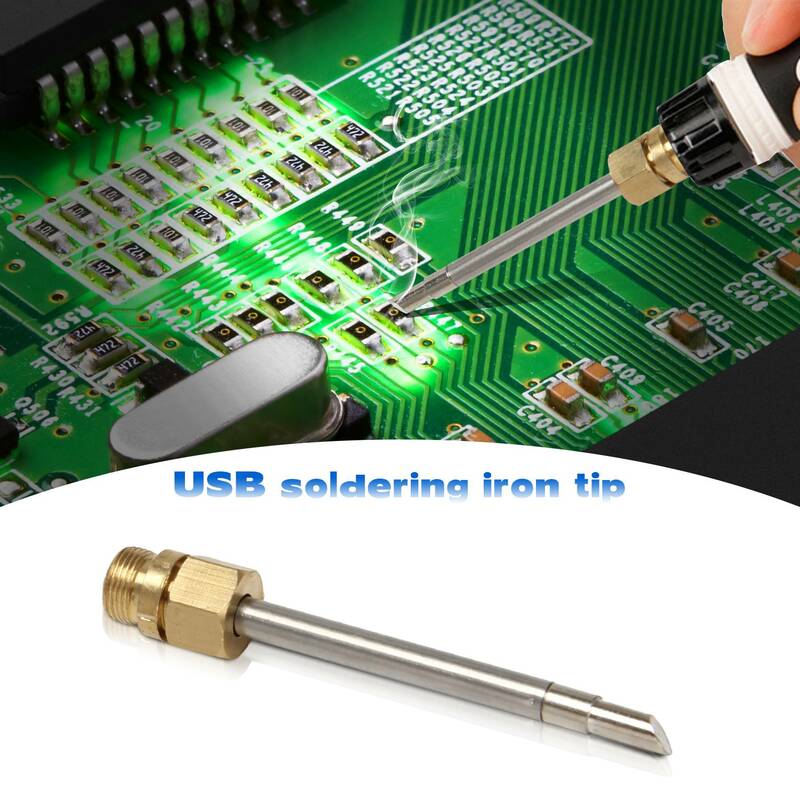 510 Interface Soldering Iron Tip Mini Portable USB Soldering Iron Tip Welding Rework Accessories, Horseshoe