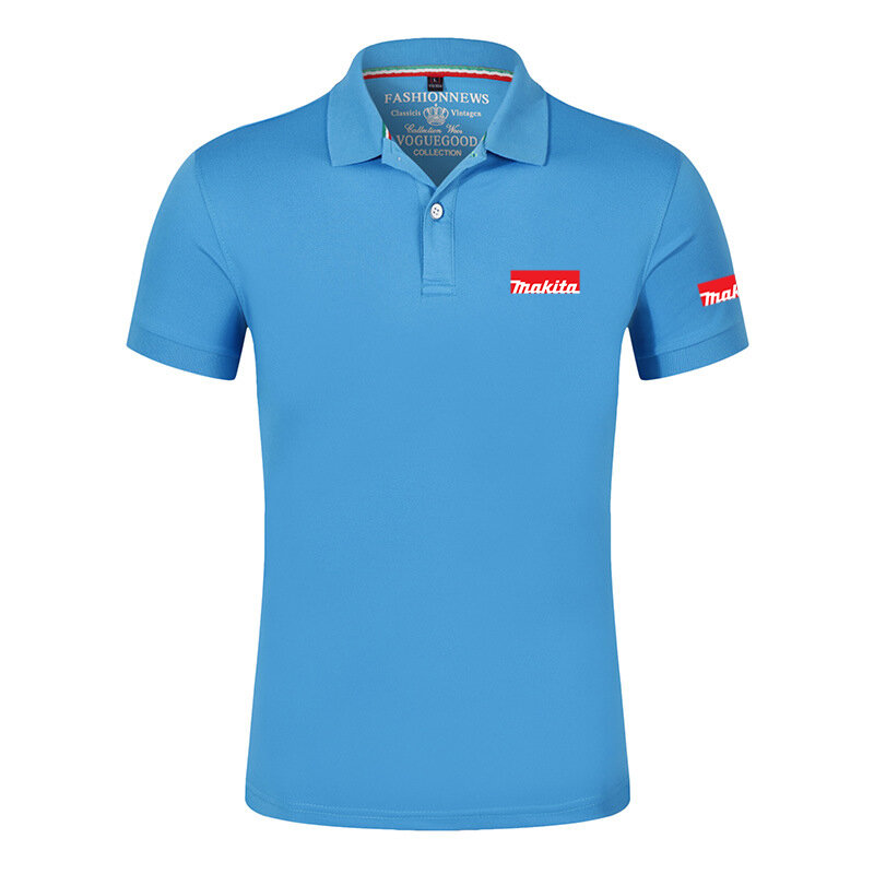 2023 Akita 2023 Men's new summer hot-selling breathable Polo shirt printed short-sleeved casual and comfortable top